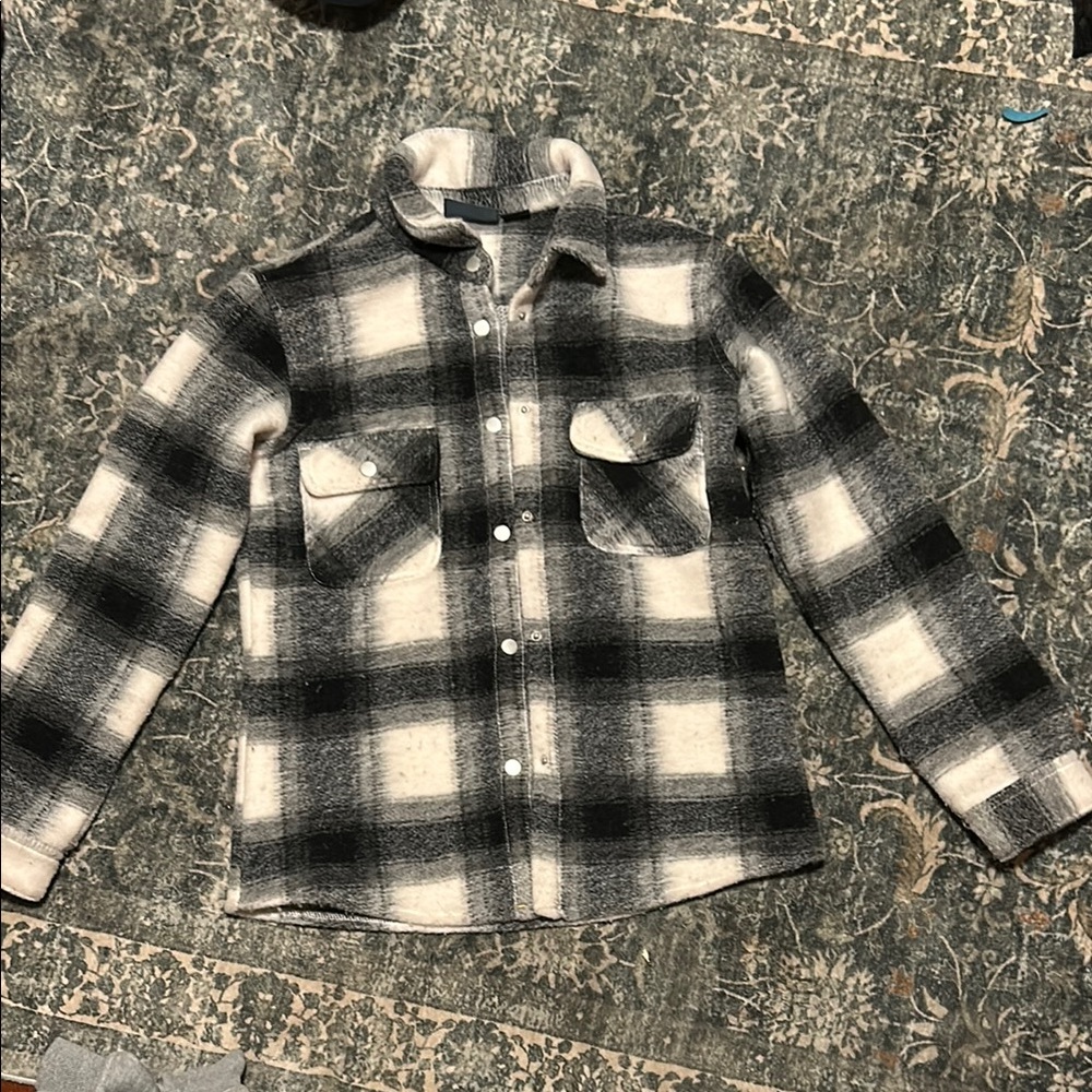 Women’s plaid jacket - Black and White